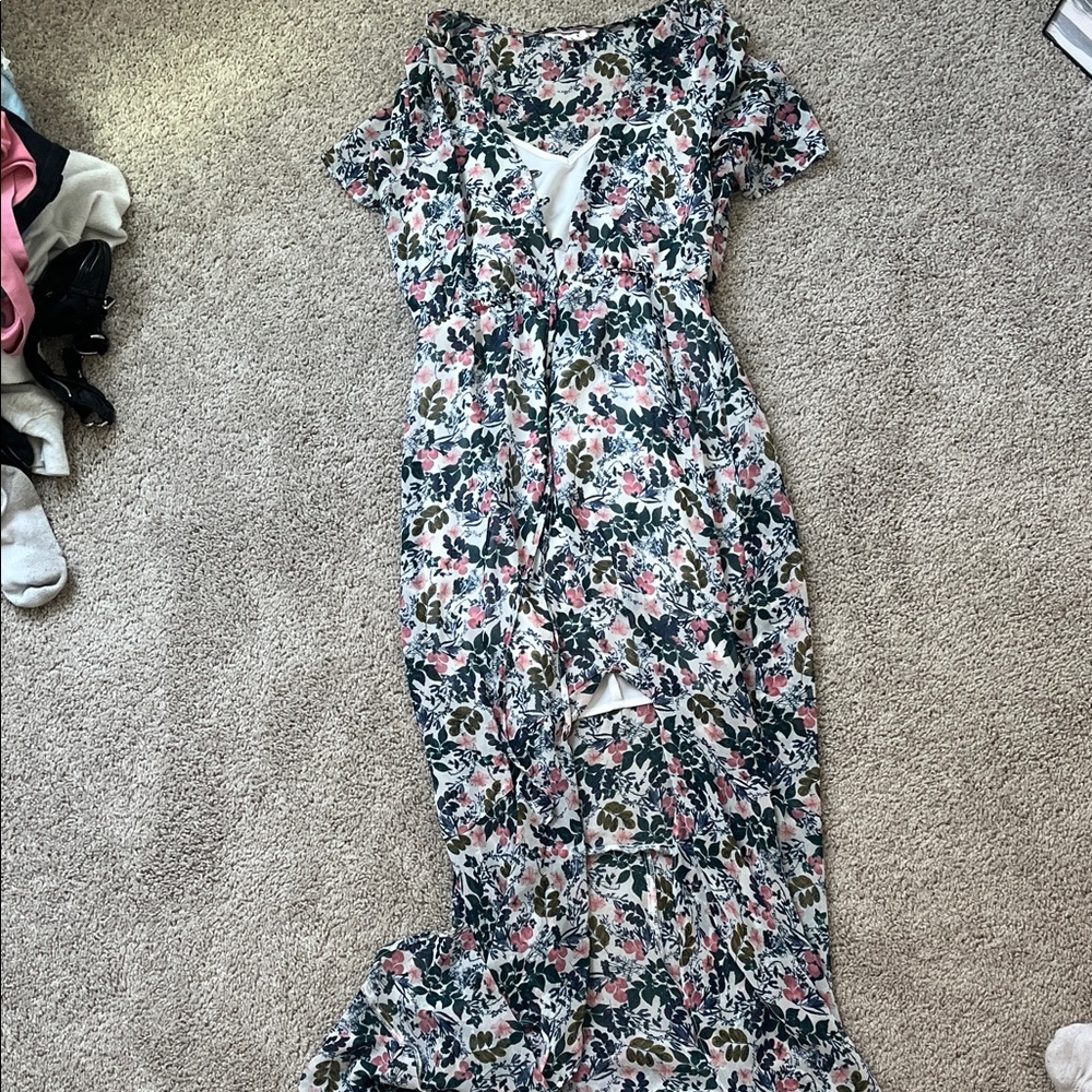 BCBGeneration Multicolor Floral Maxi Dress